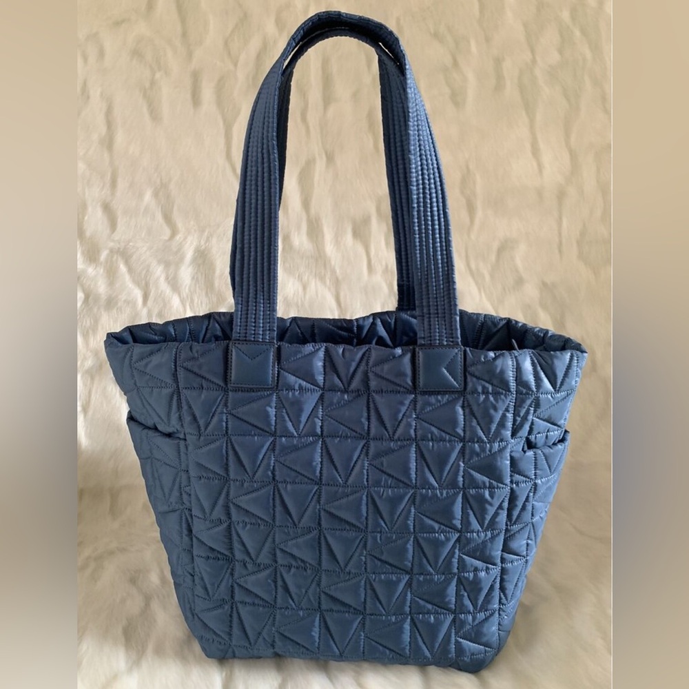 NET Michael Kors Large Quilted Winnie Tote, Dark Chambray. NWT